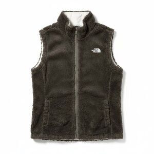 The North Face Women's Mossbud Insulated Reversible Vest Charcoal and White